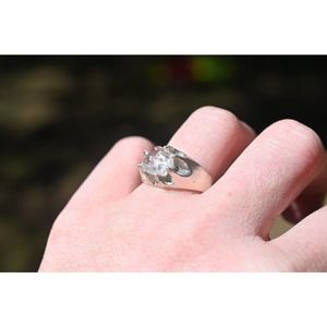 alternative raw diamond engagement ring raw crystal size 4 5 6 7 8 8 9 1…
